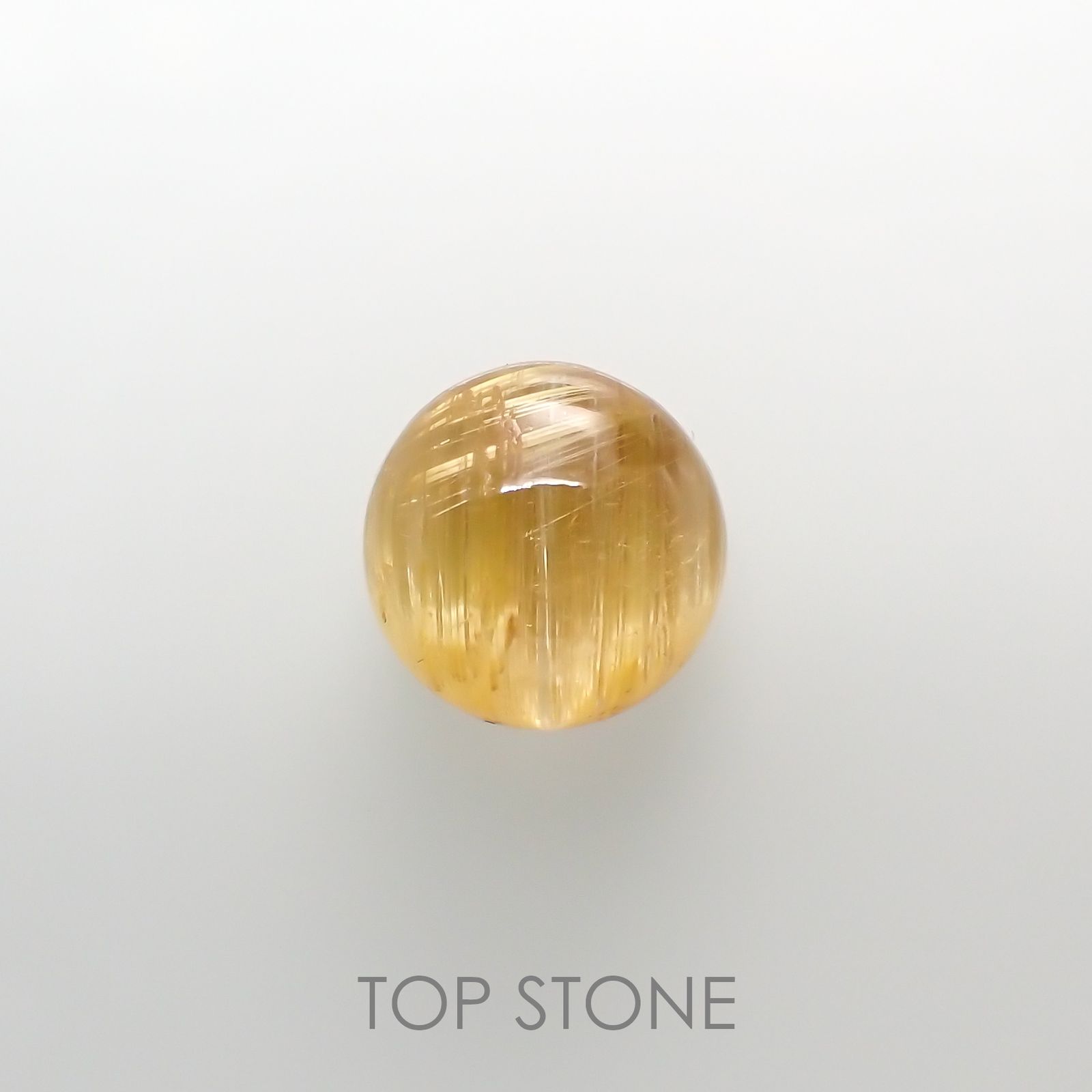 ルチルクォーツ(宝石名ルチルレイテッド・クォーツ) ブラジル産 1.98ct 識別済[210913301]7.6×7.5mm前後