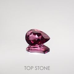 マラヤガーネット(宝石名ガーネット) タンザニア産 1.43ct 識別済[210711609]8.1×5.5mm前後