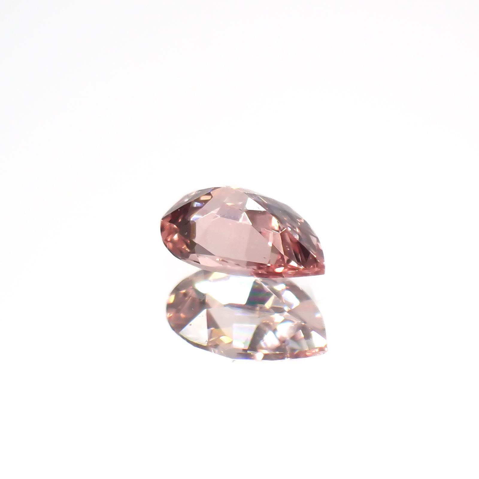 パパラチャサファイア(宝石名サファイア/別名パパラチャ・サファイア)スリランカ産 0.077ct ソ付(日独)[221219645]3.33x2.38mm前後