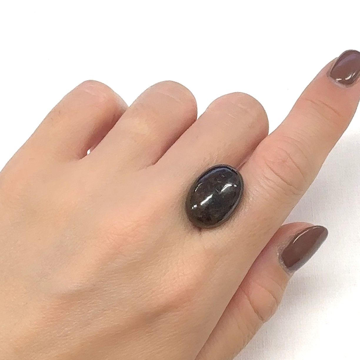 コンドライト隕石 発見地：アフリカ・サハラ砂漠 17.43ct [241029329]18.1x13mm前後