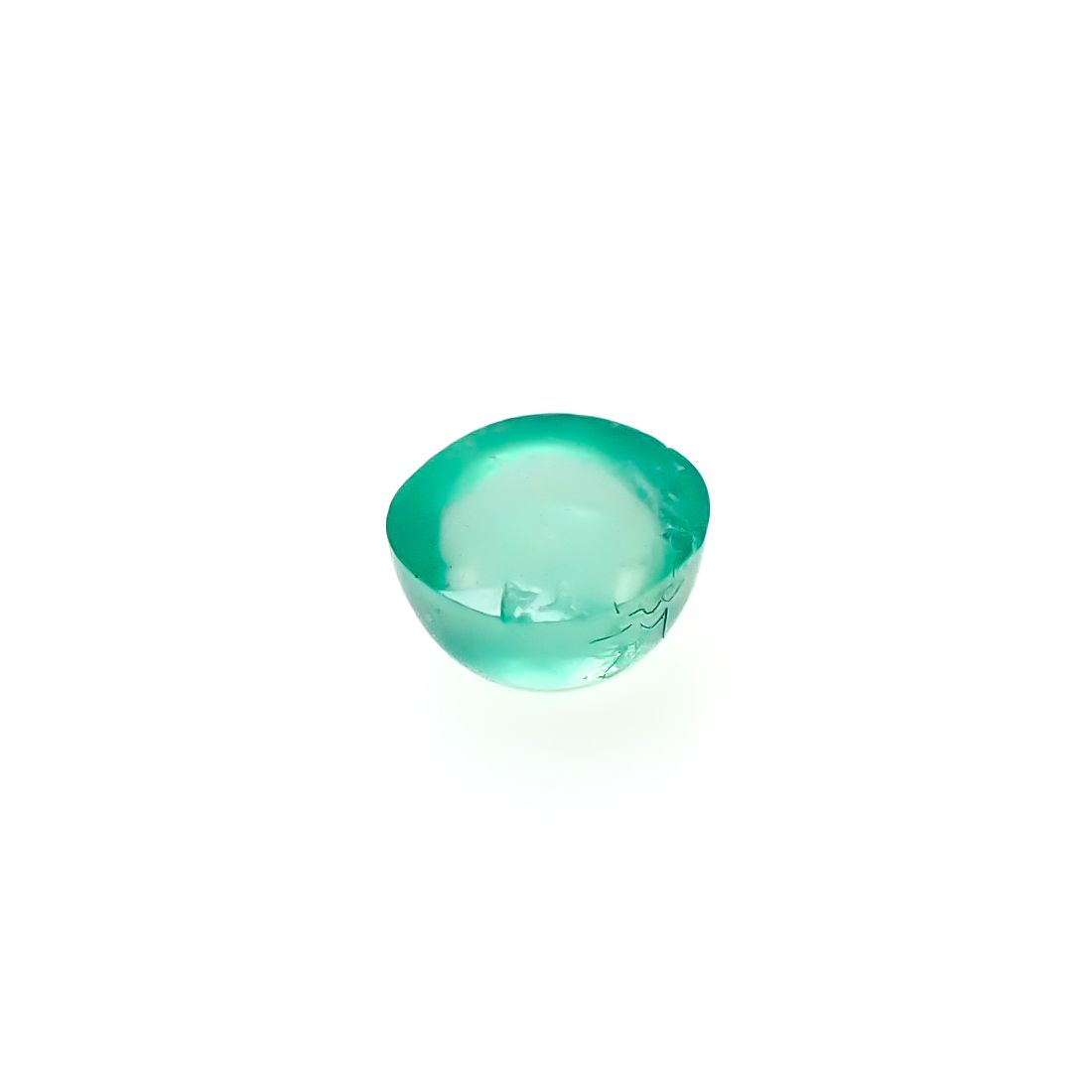 エメラルドキャッツアイ コロンビア産 0.23ct [241229555]3.6x3.5mm前後