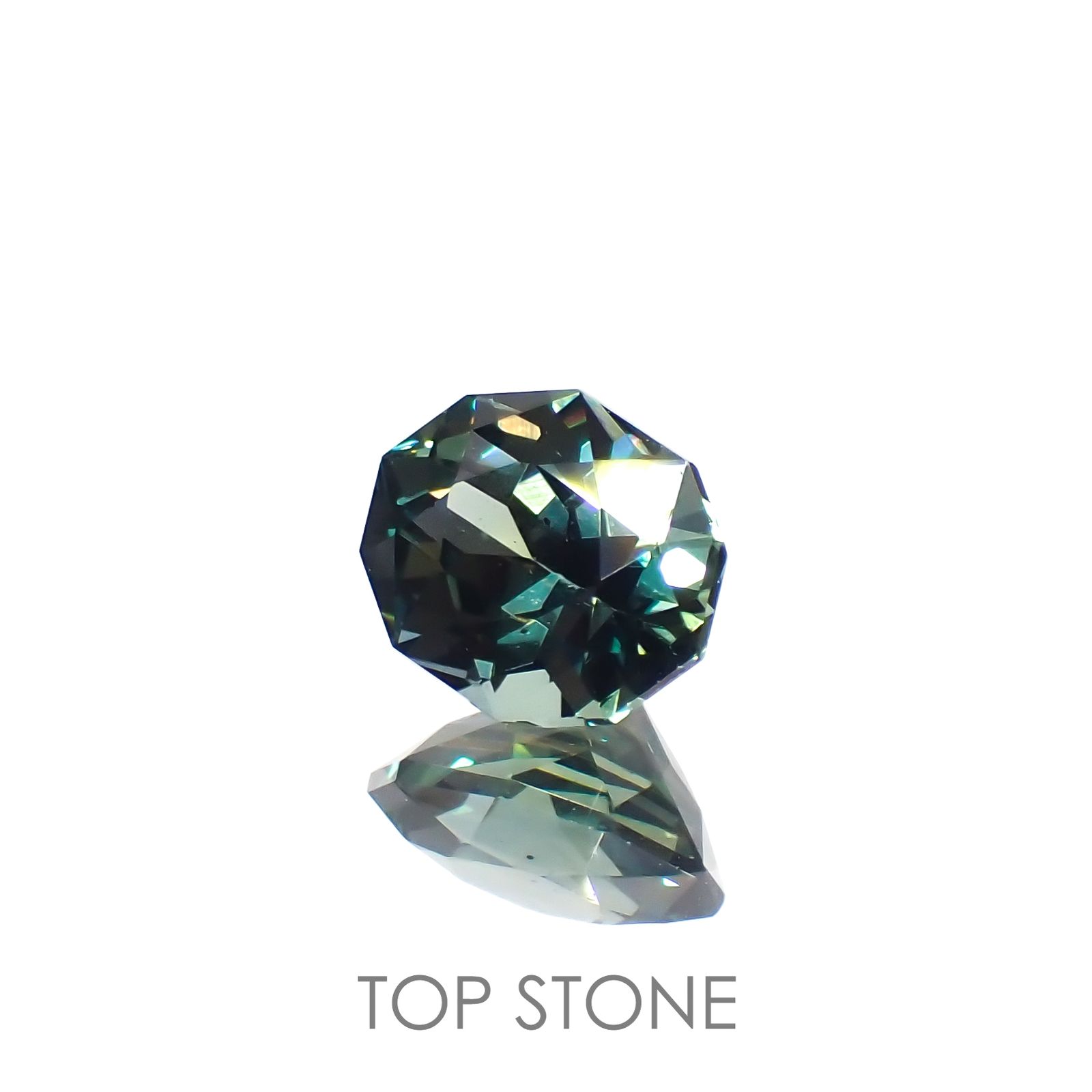 ◇カスタムカット◇バイカラーサファイア オーストラリア産 1.10ct[221018361]6.9x5.3mm前後