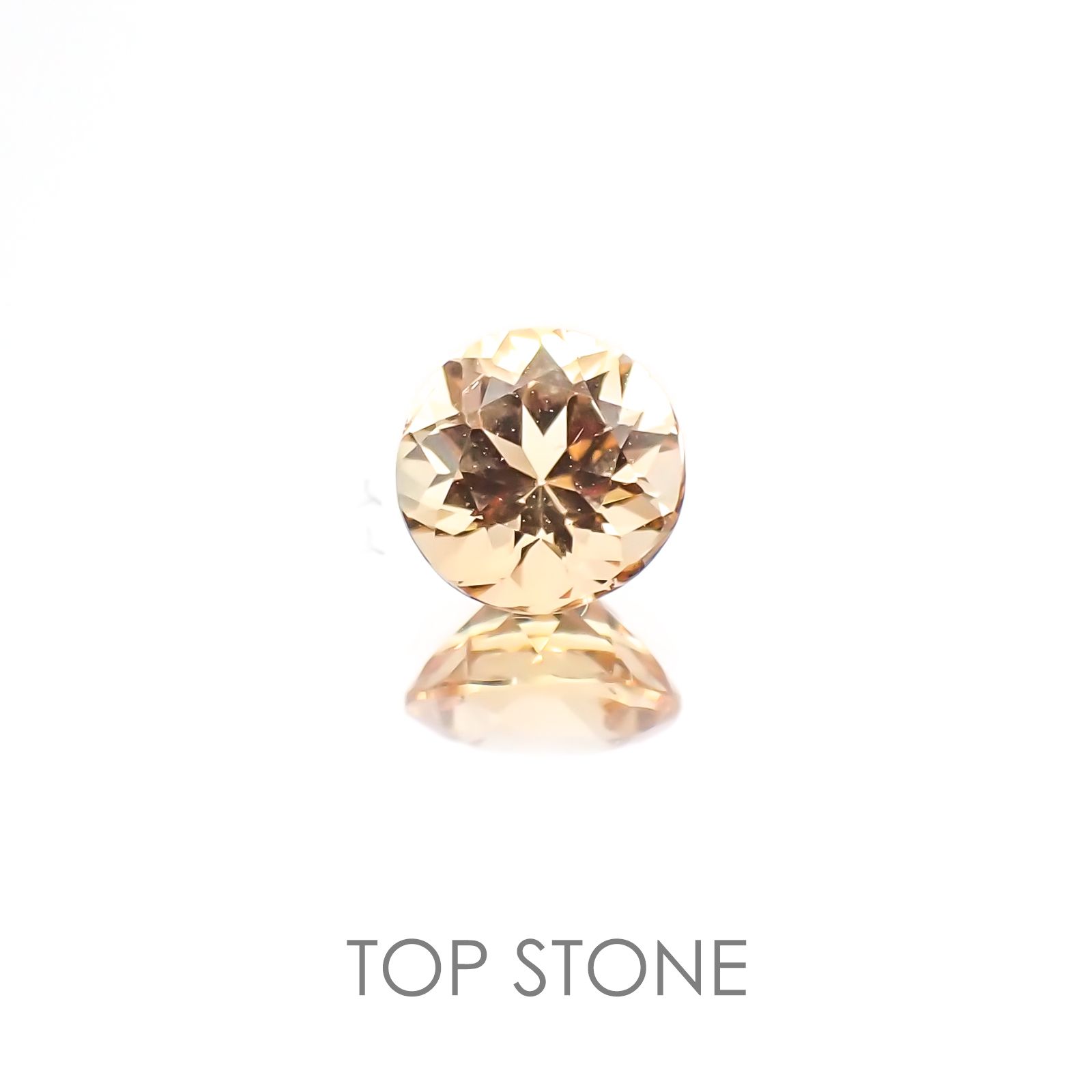 インペリアルトパーズ ブラジル産 ルース 0.55ct[20117858]4.9×4.9mm前後