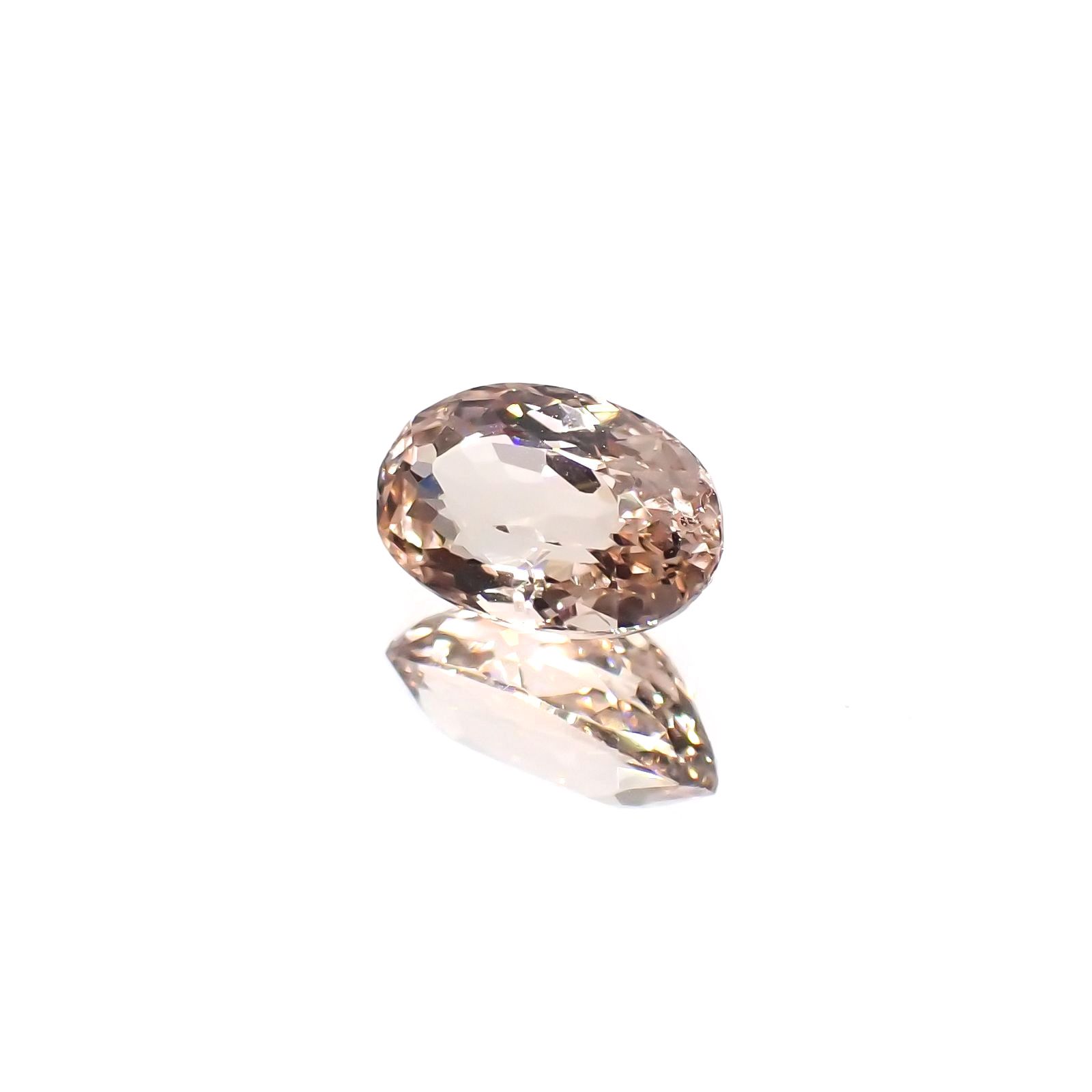 モルガナイト(宝石名モルガナイト)ナイジェリア産 識別済 1.26ct / 8.6x5.5mm前後 [260321160]