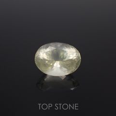 イエローシーンオーソクレース(宝石名シーン・オーソクレース)マダガスカル産 13.184ct ソ付(彩珠)[221018693]17.5x13.1mm前後