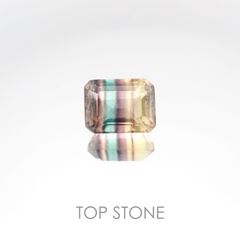 バイカラーフローライト ブラジル産 ルース 3.32ct[20107066]9×7.1mm前後