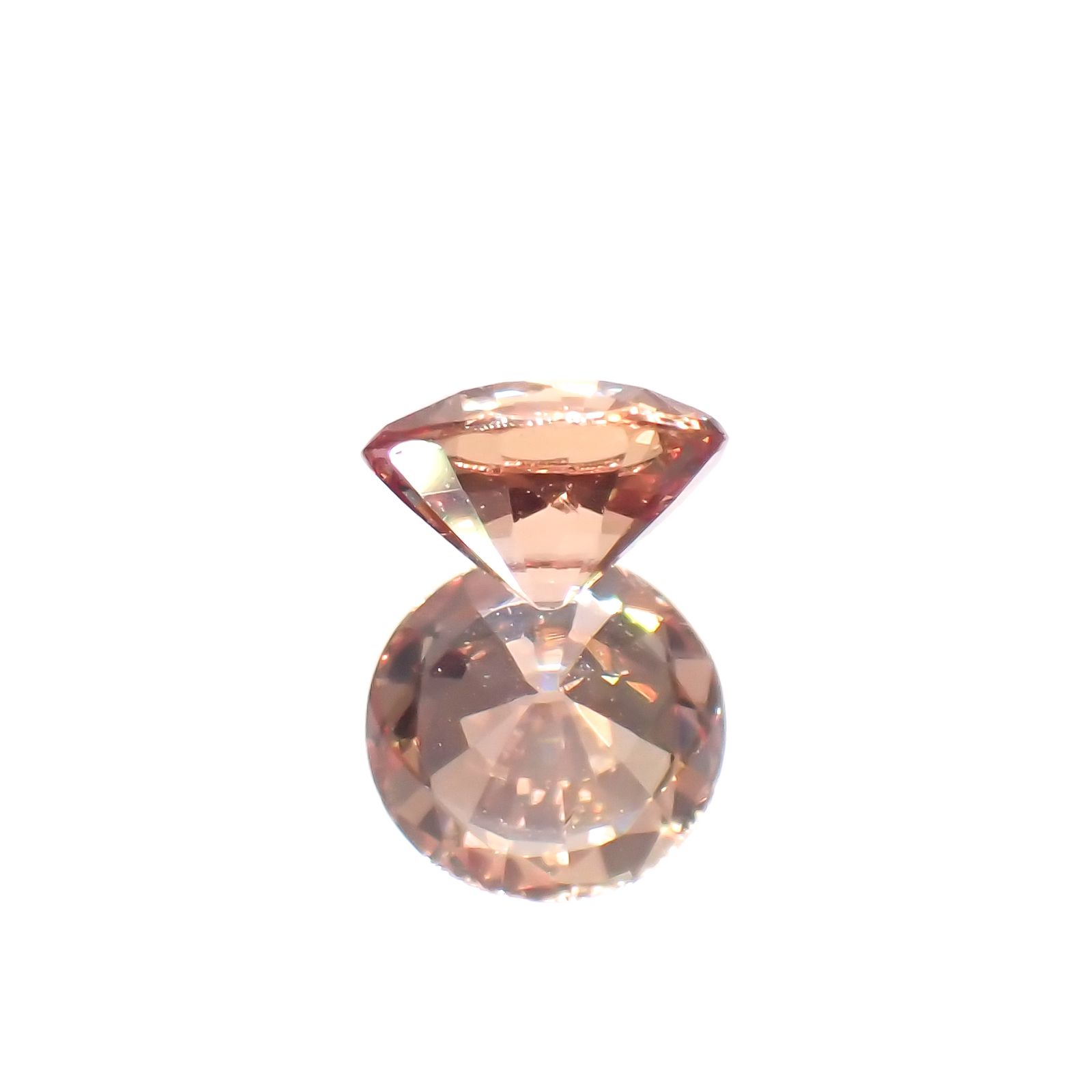 パパラチャサファイア 非加熱(宝石名サファイア/別名パパラチャ・サファイア)スリランカ産 0.30ct GIA鑑付[230521931]4.07x4.13mm前後