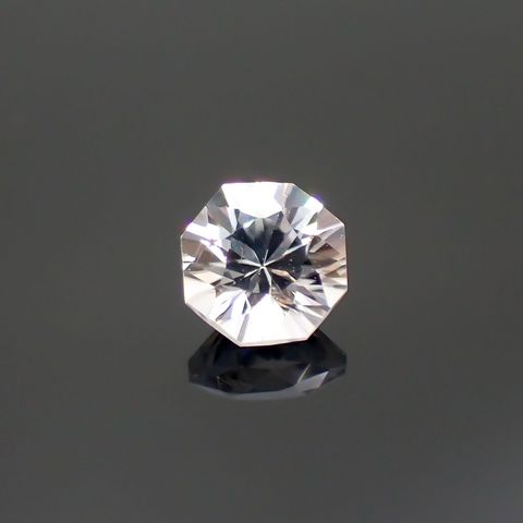 ◇オクタゴンカット◇カラーレスジルコン(宝石名ホワイト・ジルコン)スリランカ/カンボジア産 0.85ct 識別済[240214286]4.9x4.9mm前後