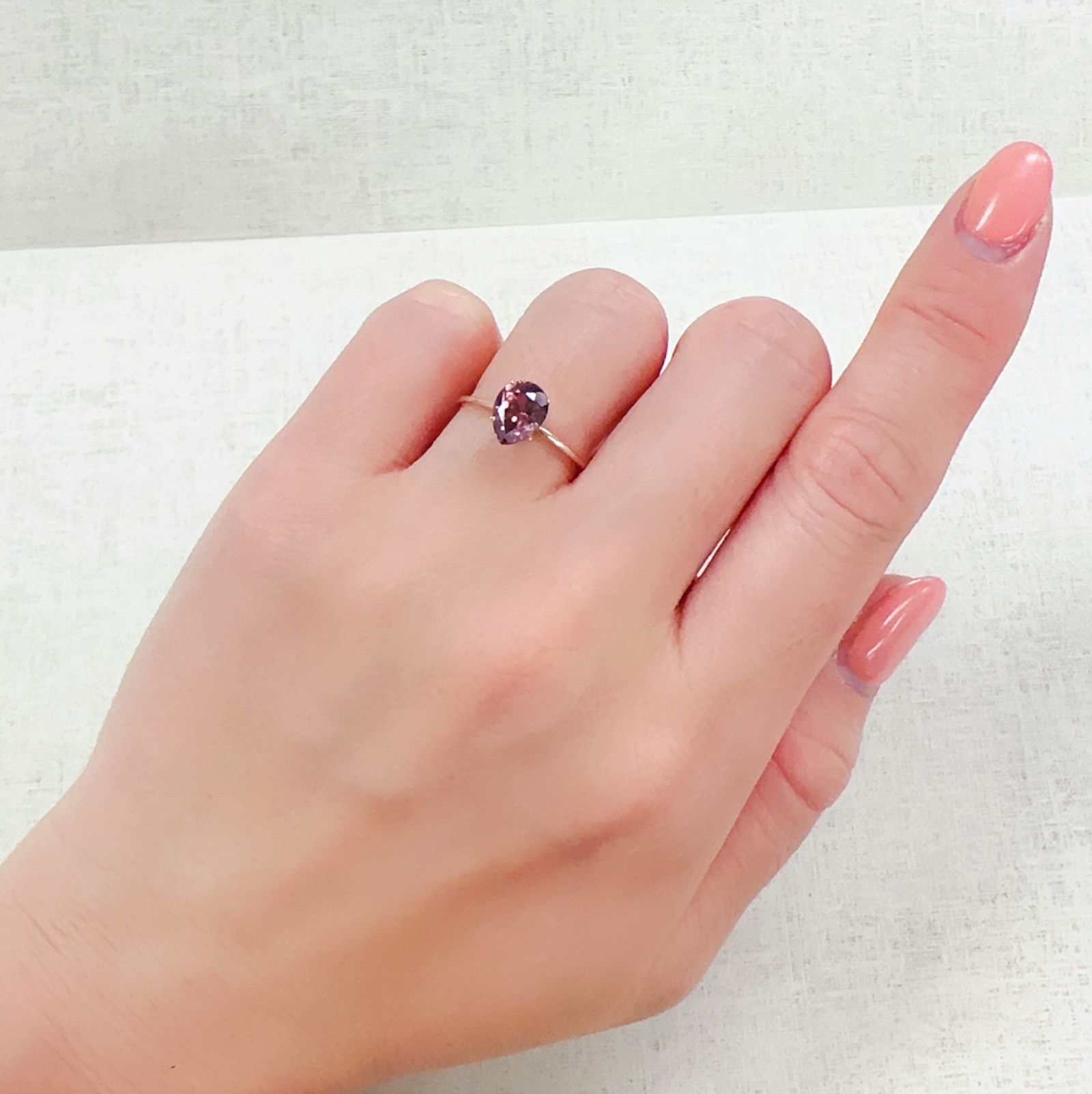 ピンクジルコン(宝石名ジルコン)スリランカ/カンボジア産 1.83ct 識別済[230320994]7.8x6mm前後