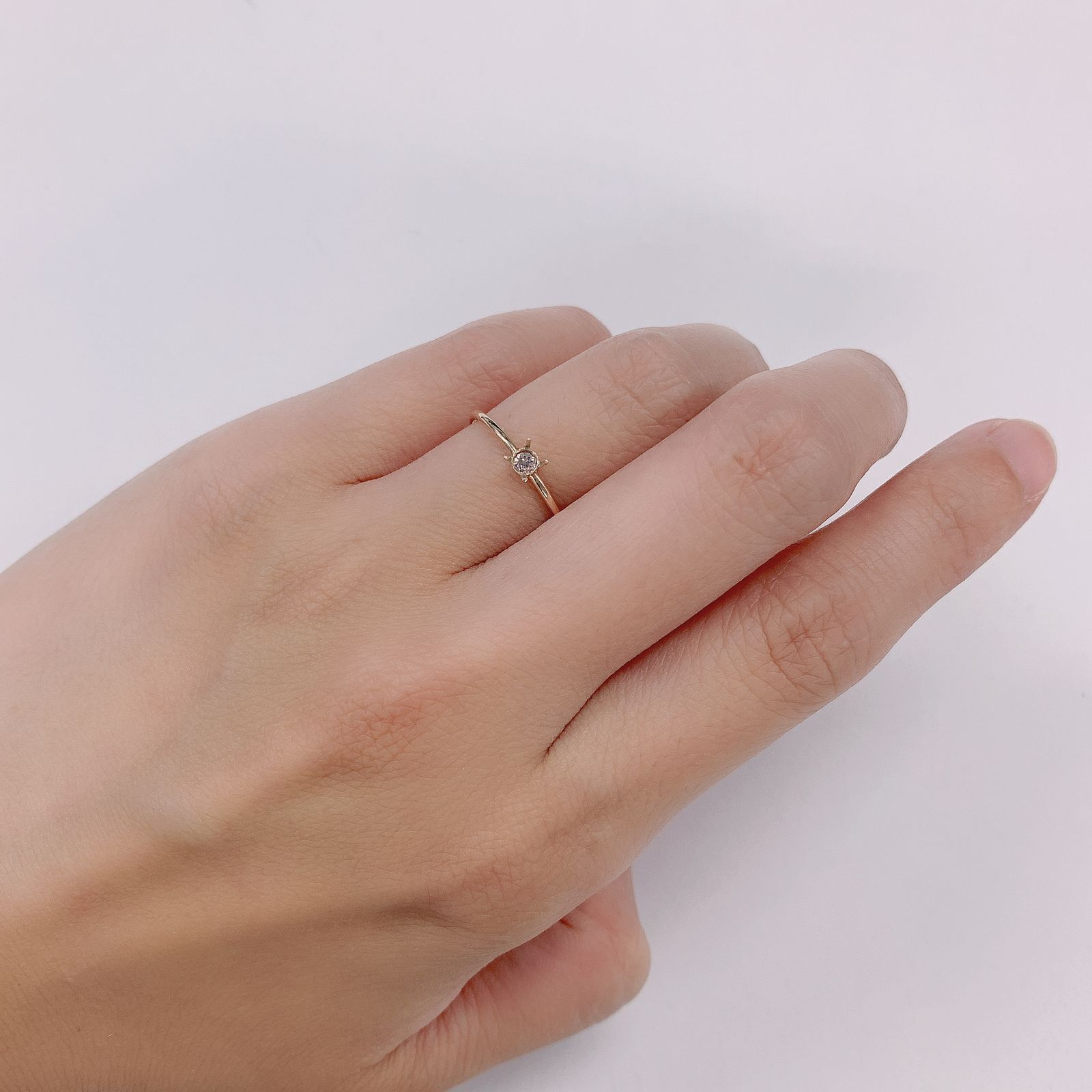 ピンクダイヤモンド(宝石名ダイヤモンド) I-1 / FANCY LIGHT PINK 0.038ct ソ付(CGL)[210812234]2.1×2.1mm前後