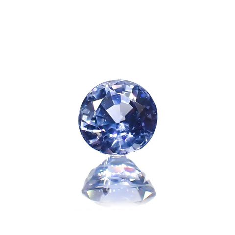 アイスブルーサファイア(宝石名サファイア)スリランカ/マダガスカル産 0.34ct 識別済[230119939]3.9x3.8mm前後