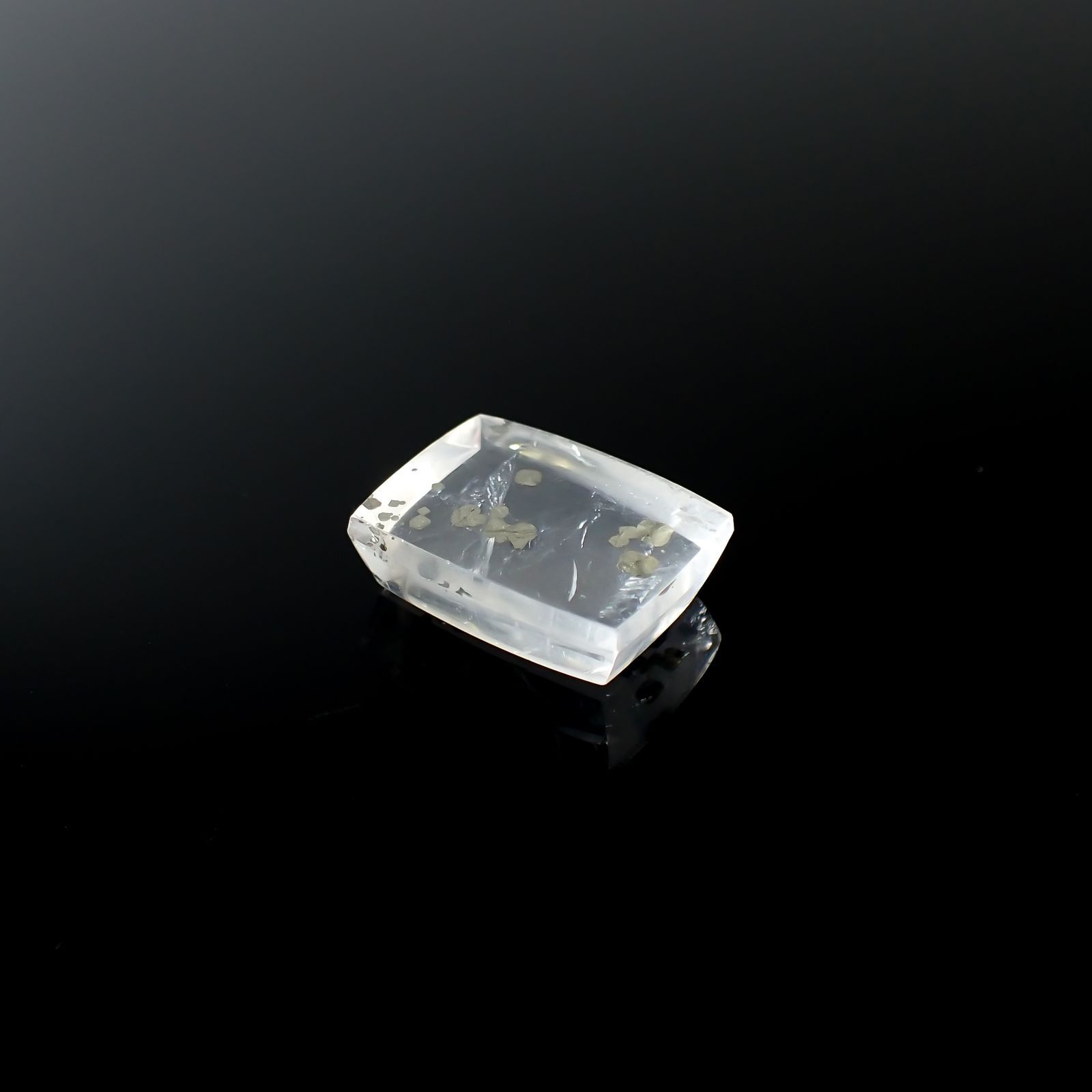 パイライトインクォーツ(マーカサイトインクォーツ) ブラジル産 17.69ct / 18.8x14.3mm前後 [240225912]