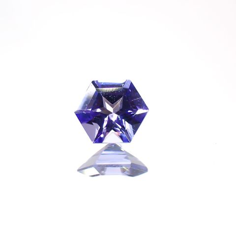 ◇ヘキサゴンカット◇タンザナイト(宝石名タンザナイト)タンザニア産 0.27ct 識別済[220113852]4.1x4mm前後
