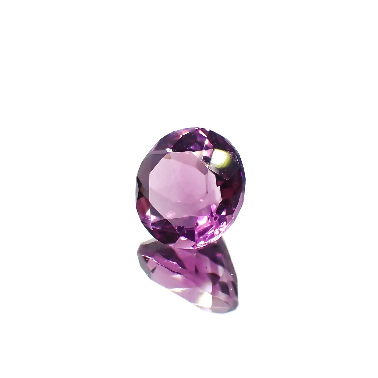 ピンクパープルフローライト 中国産 1.60ct[221018445]7.1x7.1mm前後