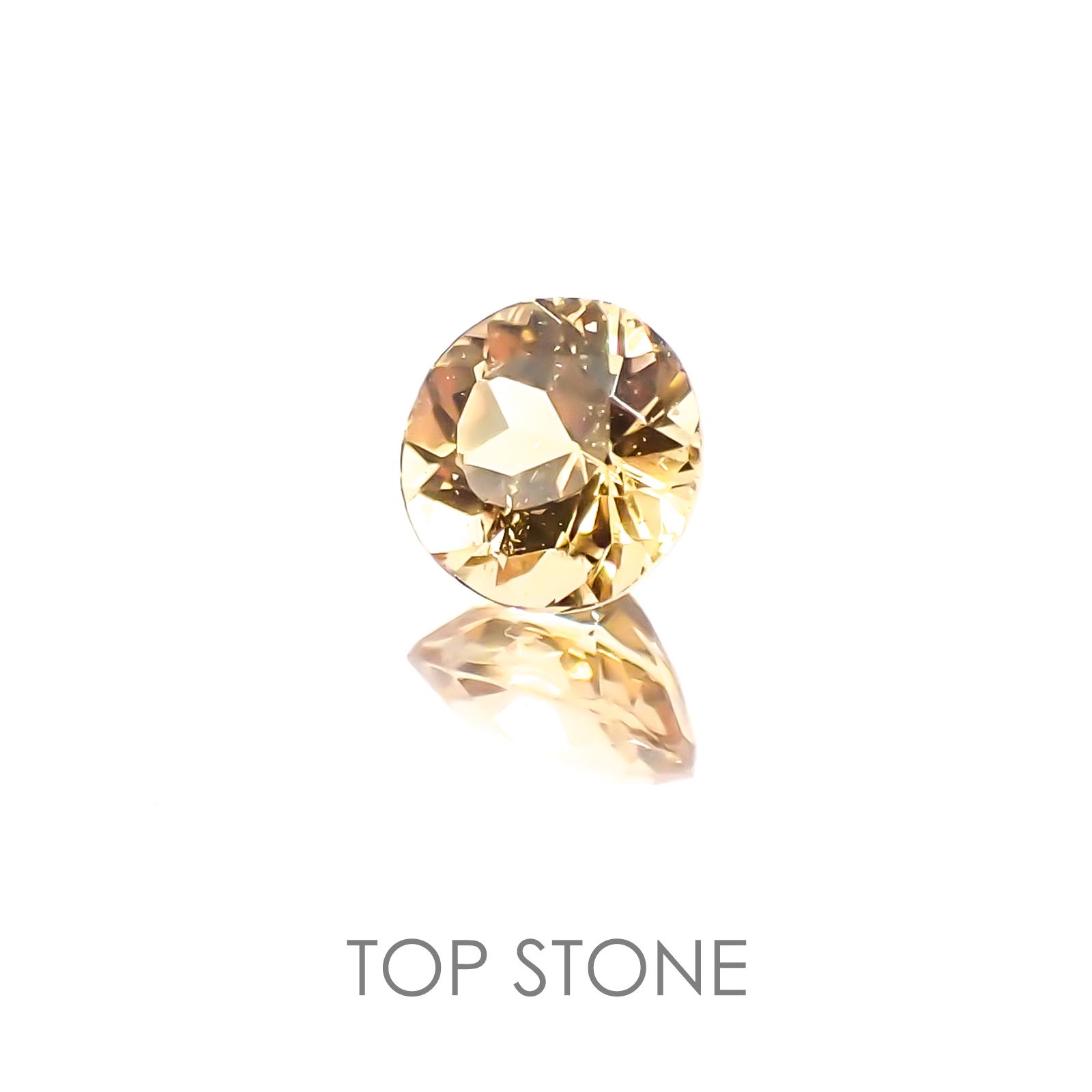 インペリアルトパーズ ブラジル産 ルース 0.37ct[20117851]4.3×4.2mm前後