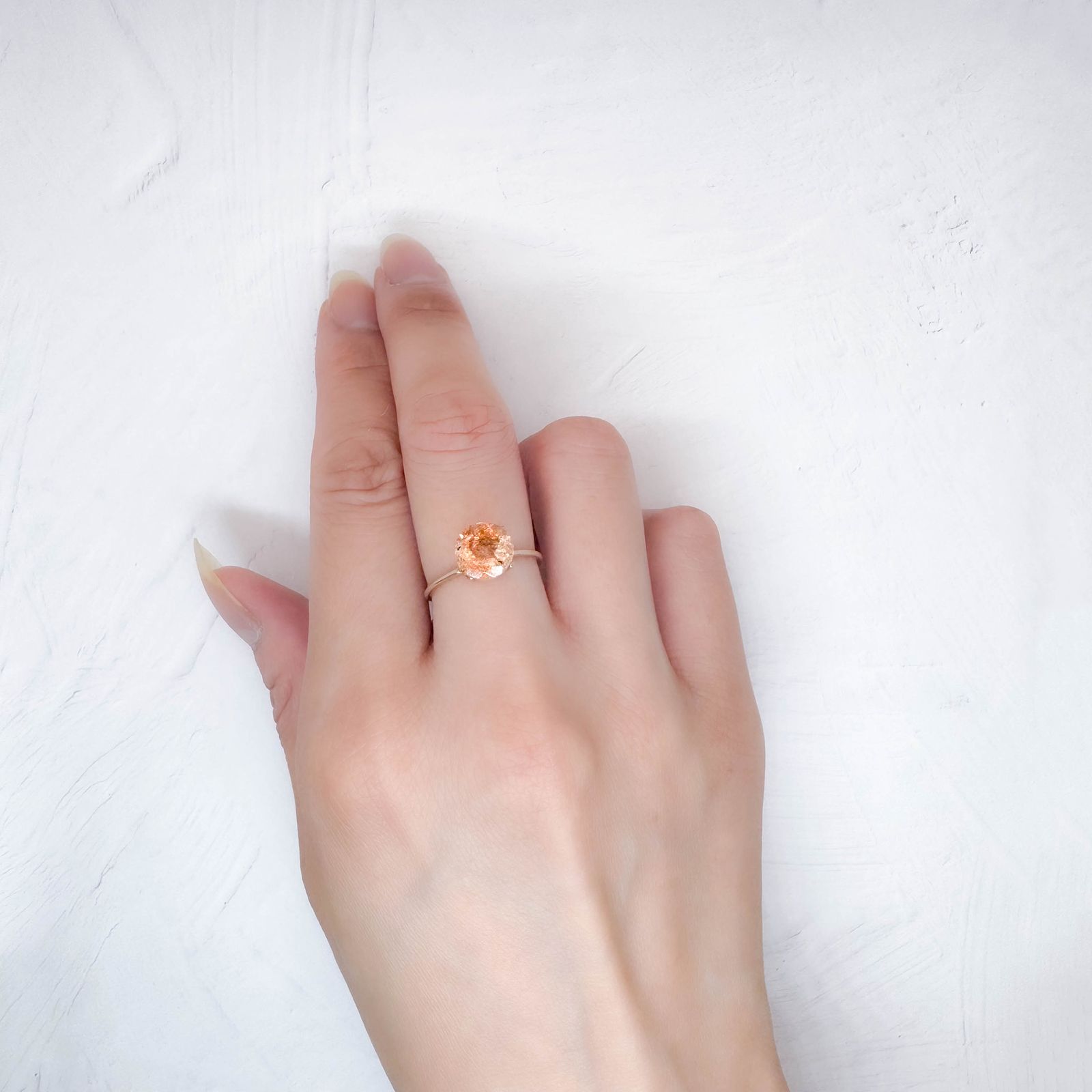 イリュージョンサンストーン(宝石名フェルドスパー) タンザニア産 2.02ct 識別済[250812304]8×8mm前後
