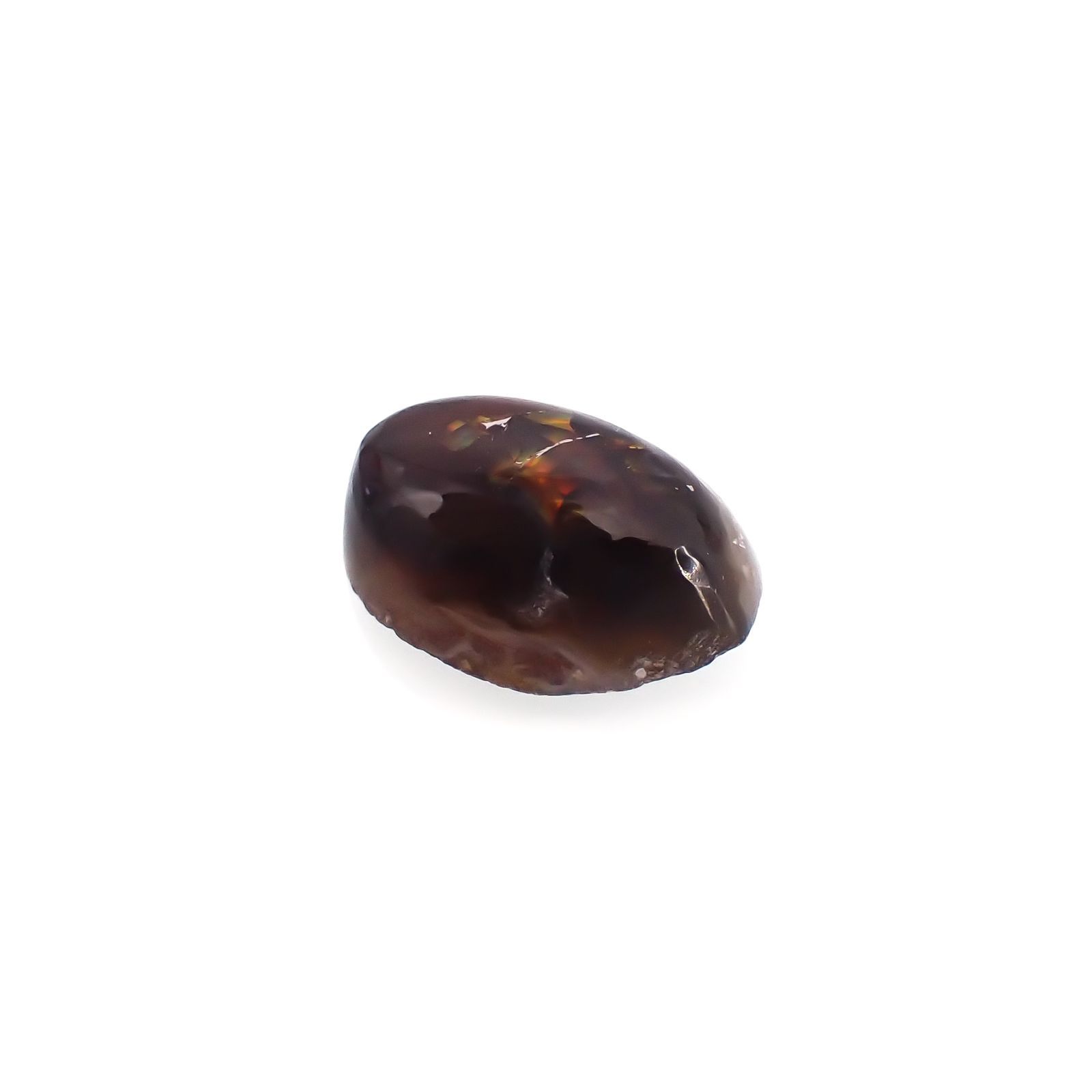 ◇フリーフォーム◇ファイヤーアゲート メキシコ産 3.84ct[220917771]12.4x8.8mm前後