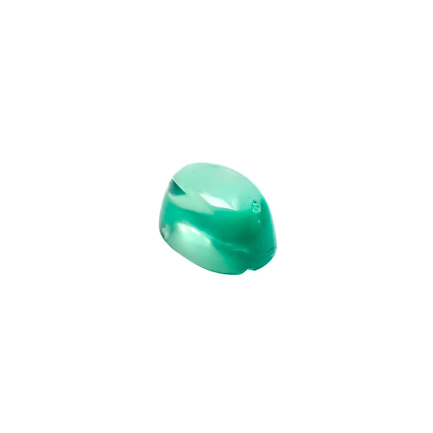 エメラルドキャッツアイ コロンビア産 0.47ct [241229549]5.3x3.6mm前後