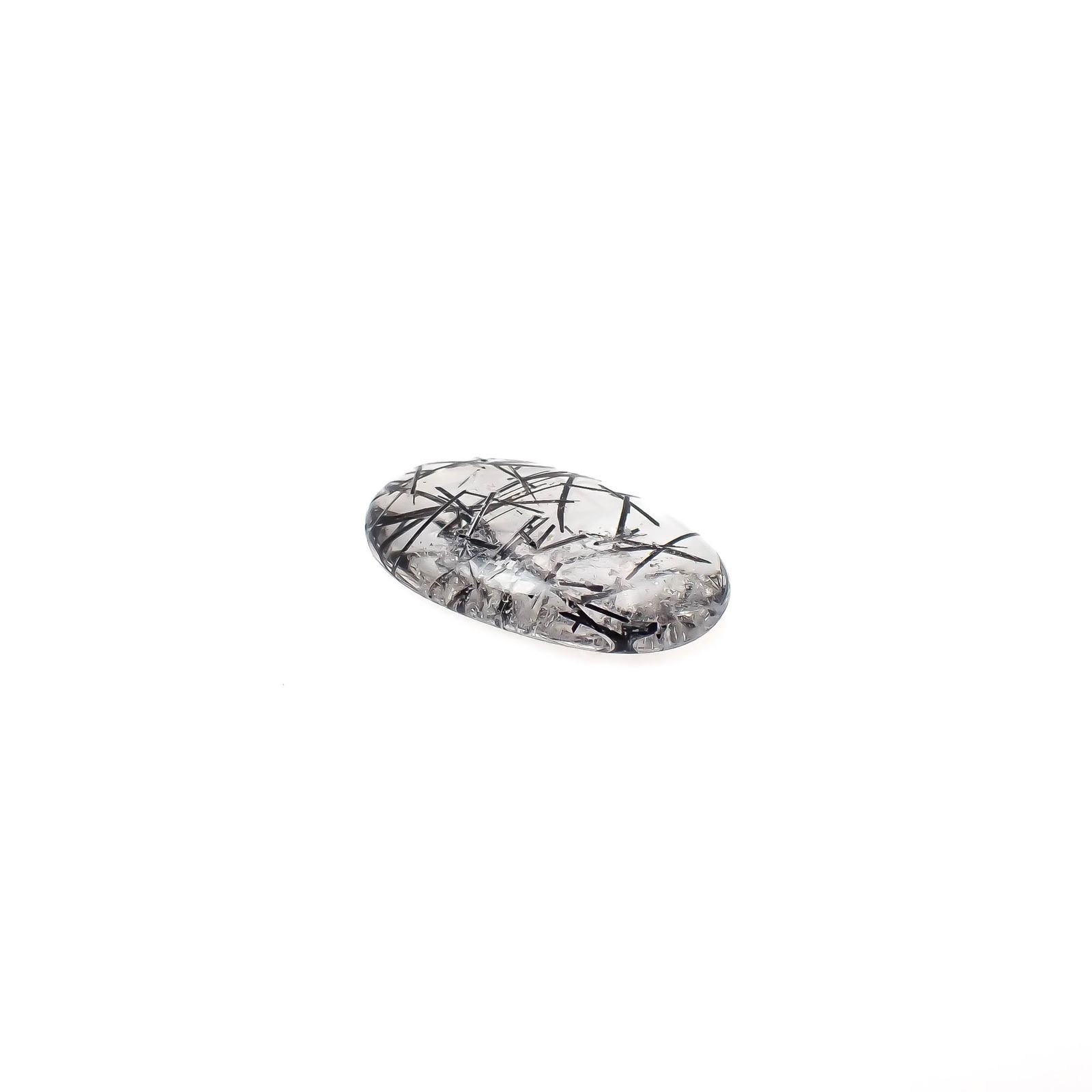 ブラックトルマリンインクォーツ ブラジル産 7.67ct[240427064]19.3x12.2mm前後