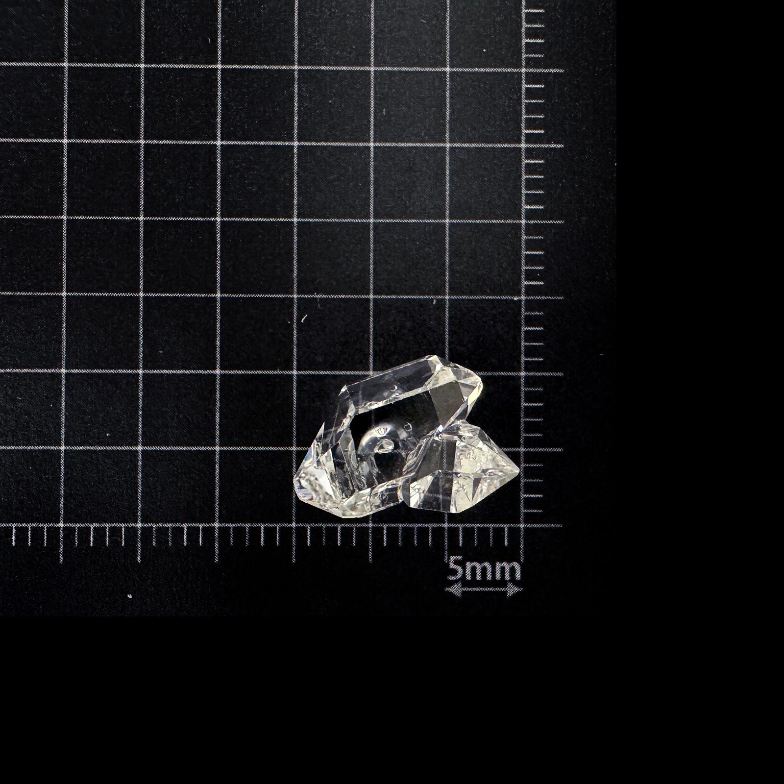 ハーキマーダイヤモンド 原石 アメリカ・ニューヨーク州産 4.80ct [250329968]13.2x10.5mm前後