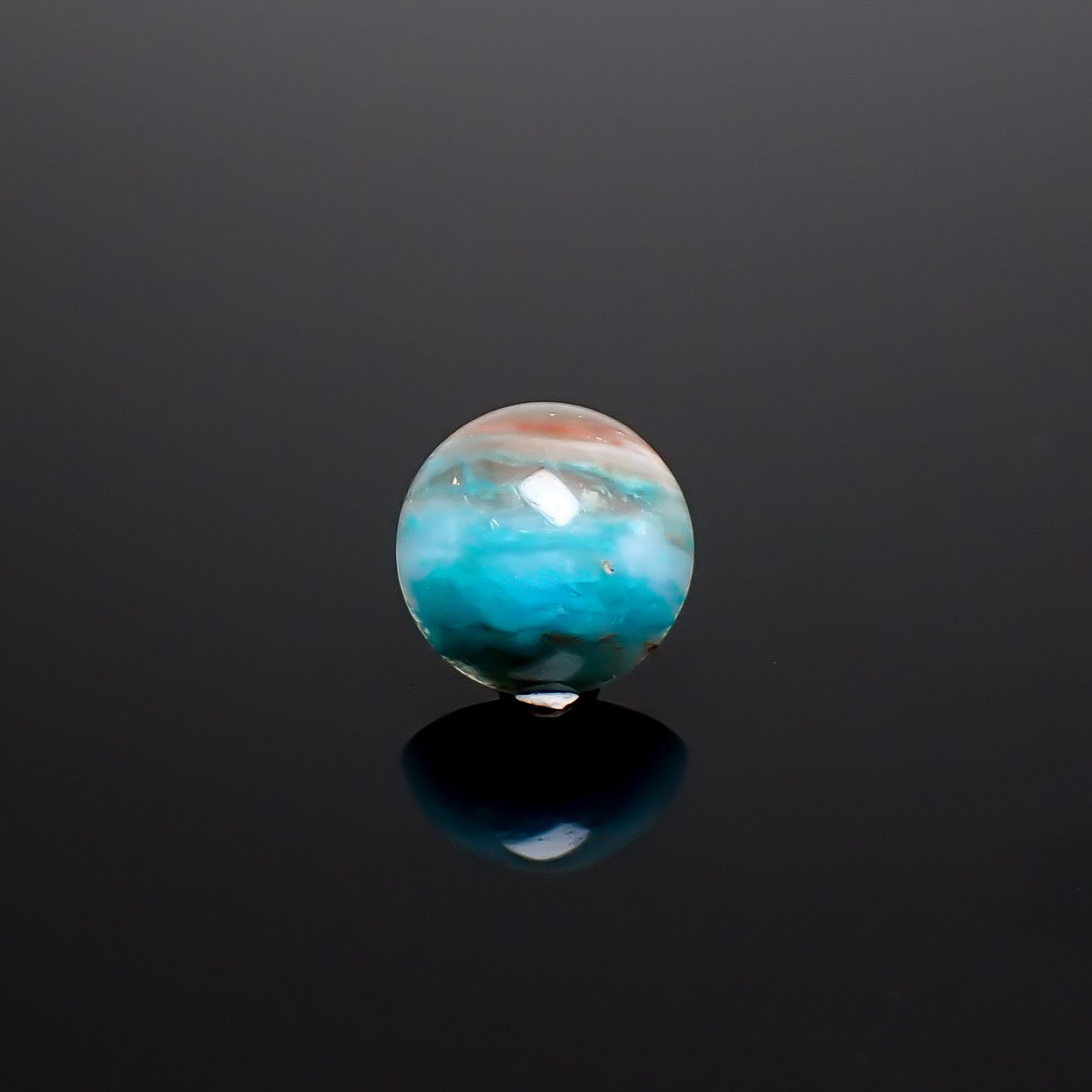 ブルーオパール ペルー産 1.75ct / 8.8x8.8mm前後 [260933093]