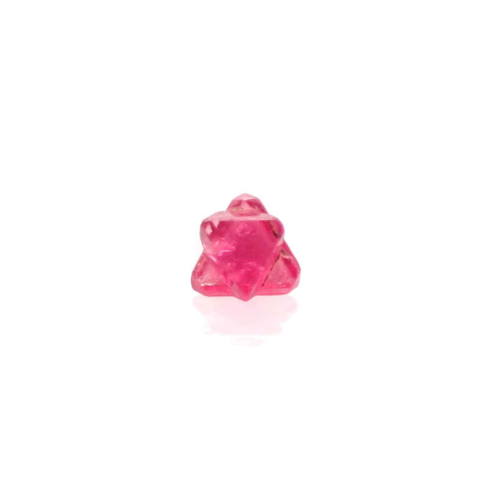 ツインクリスタルスピネル(スピネル式双晶) 原石 ビルマ産 0.045ct[240628427]2.1x2.1mm前後