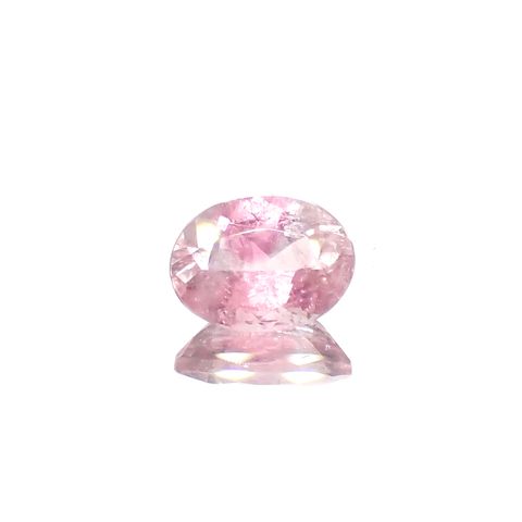 ピンククリスタルトルマリン(宝石名ピンク・トルマリン)コンゴ民主共和国産 1.27ct 識別済[230823236]8.1x6.1mm前後