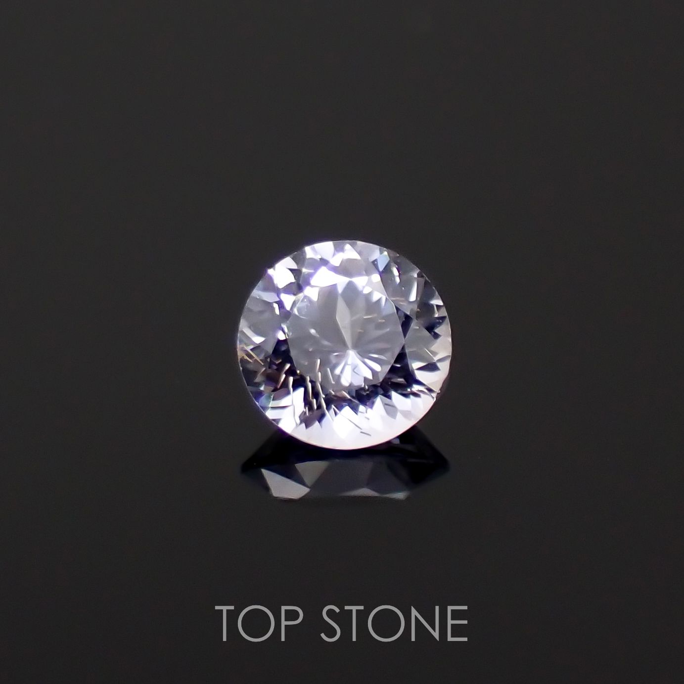 グレイッシュブルースピネル(宝石名スピネル)ビルマ/マダガスカル産 0.26ct 識別済[230220517]3.9x3.9mm前後