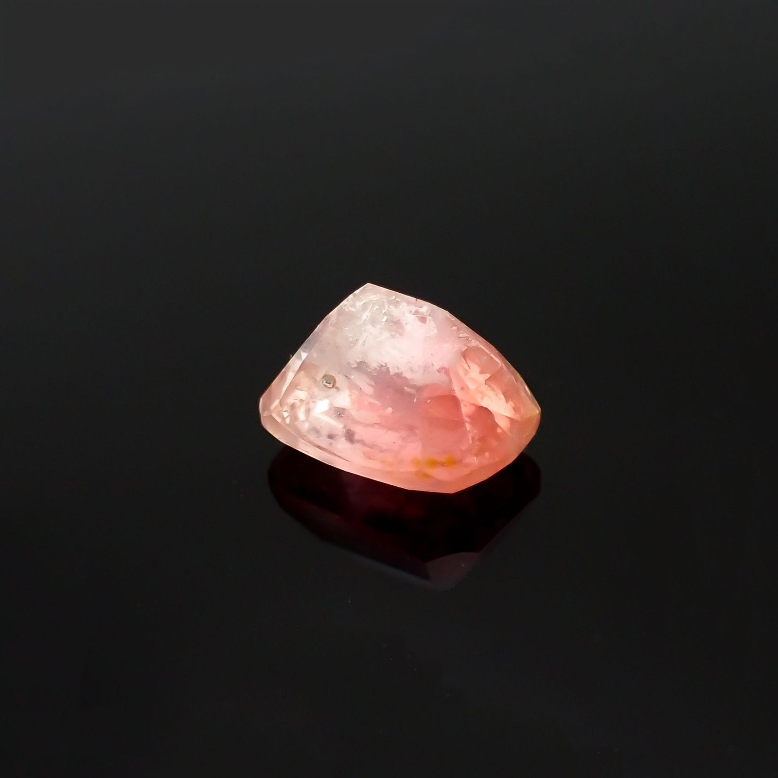 バイカラー ユークレース原石10金ペンダントトップ バイカラーピンクユークレース・ルース】ブラジル産3.245ct・鑑別書付