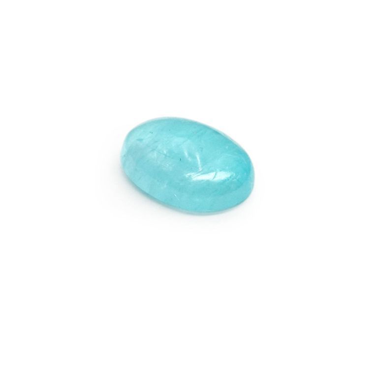 パライバトルマリン(宝石名トルマリン/別名パライバ・トルマリン)ブラジル・パライバ州バターリャ鉱山産 0.686ct ソ付(宝貴協)[231224362]6.9x5.1mm前後