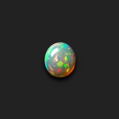 ブラックオパール(宝石名オパール/加熱処理)エチオピア産 6.19ct 識別済[240226260]13x11.7mm前後