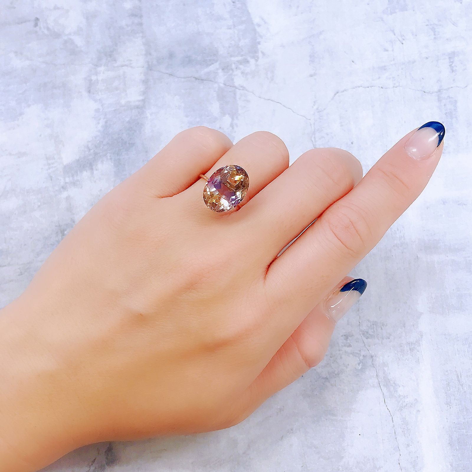 アメトリン ブラジル産 8.71ct[221018588]15.1x11.4mm前後