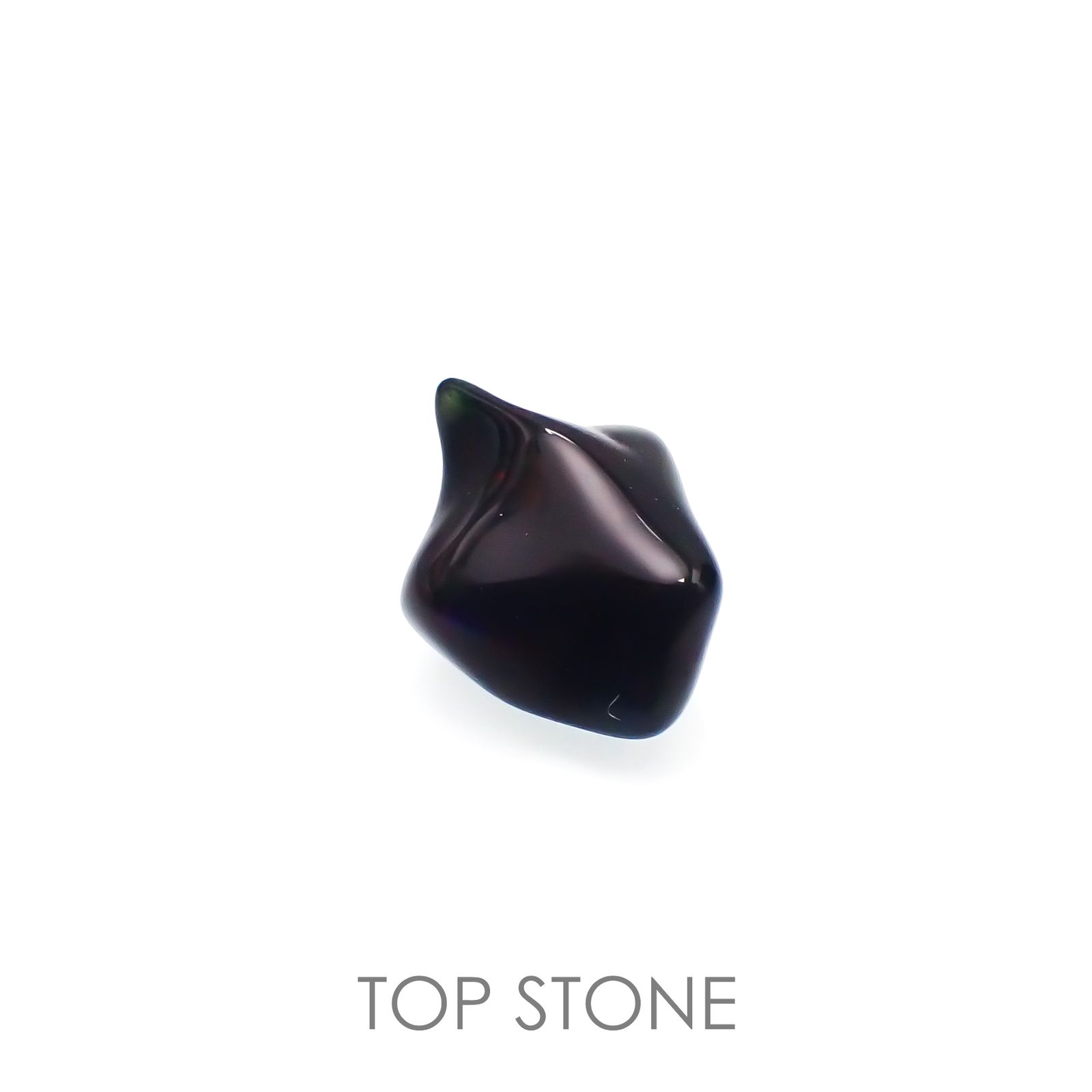 ◇バロック型◇ブラックオパール エチオピア産 ルース 0.93ct[210913239]8.6×6.5mm前後
