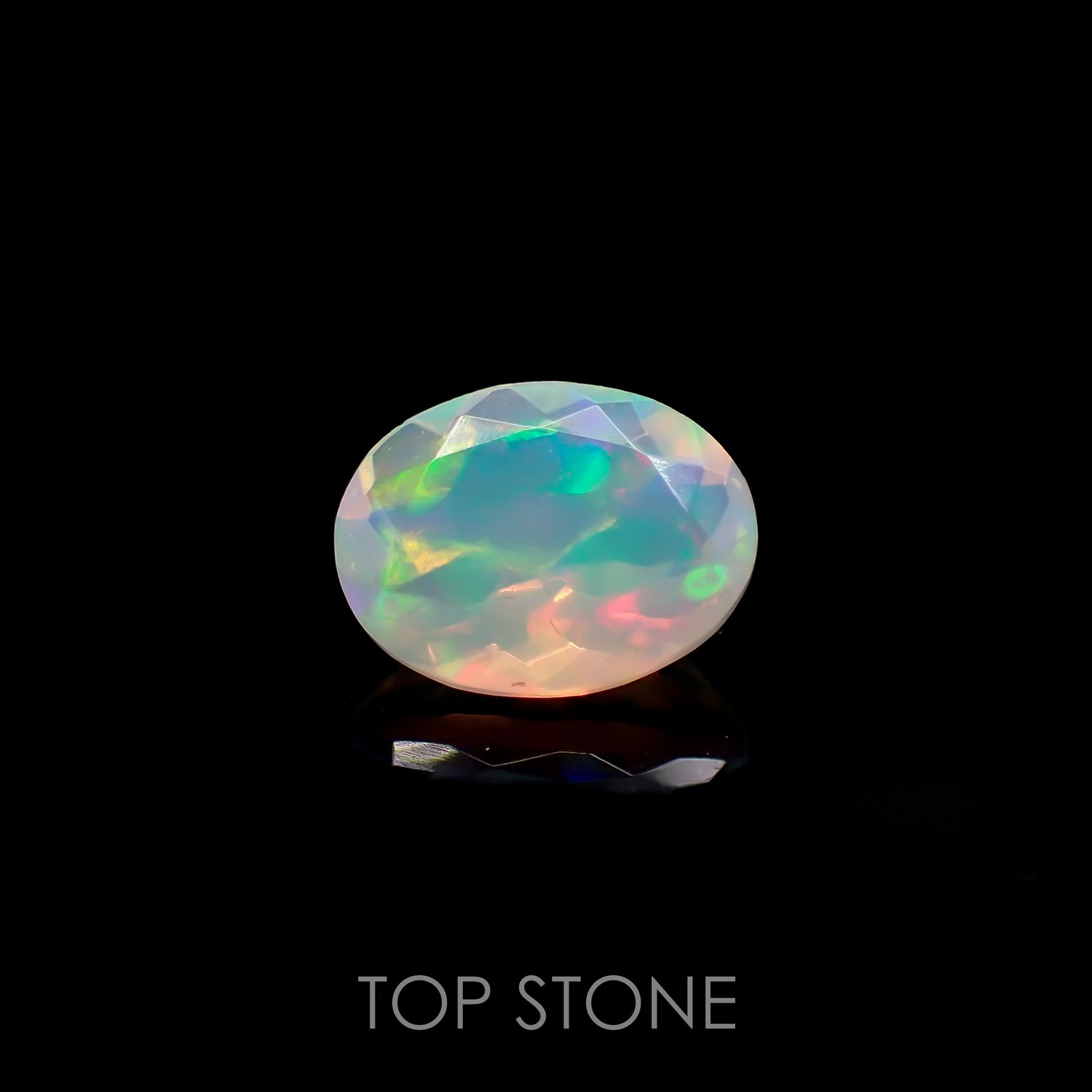 エチオピアオパール(宝石名オパール)エチオピア産 1.34ct 識別済[220717028]9.7x7.5mm前後