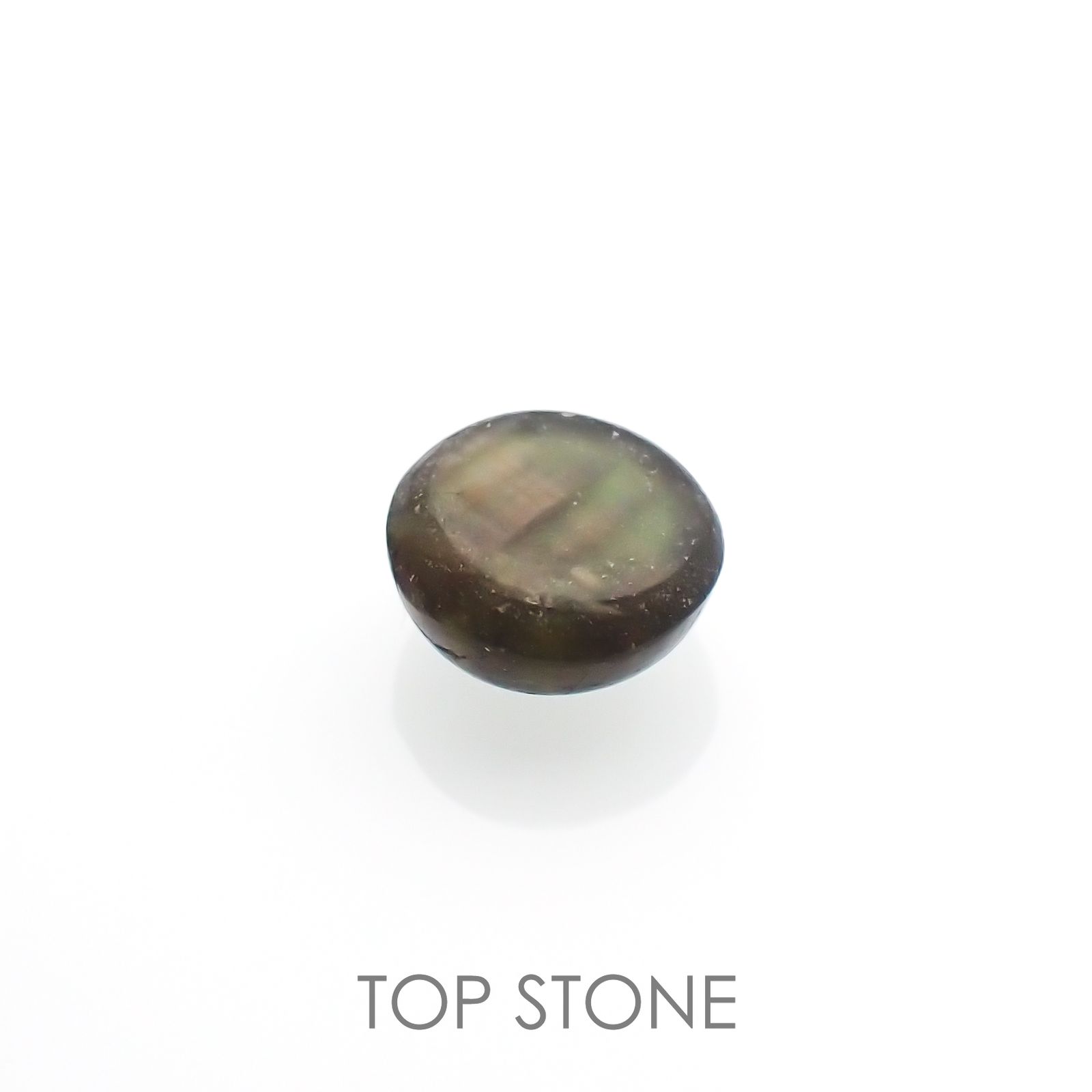 ゴールドシーンサファイア(宝石名シーン・サファイア)ケニア産 0.65ct 識別済[220616217]4.8x4.7mm前後