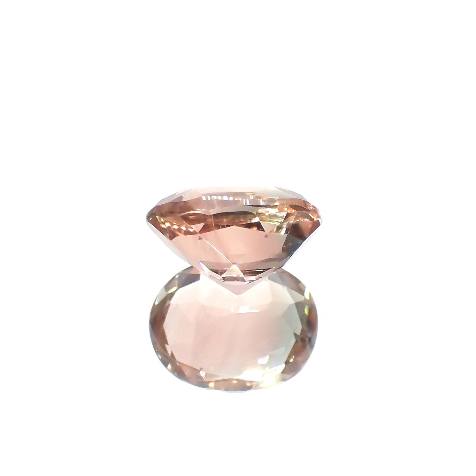 バイカラーオレゴンサンストーン(宝石名バイカラー・ラブラドライト)アメリカ・オレゴン州産 1.49ct 識別済[230722722]8.4x6.7mm前後