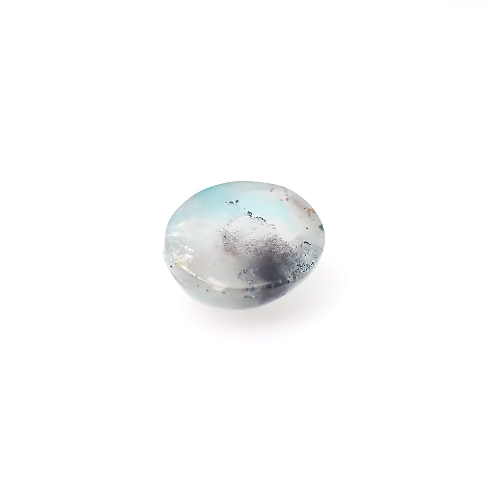 アホイトインクォーツ 南アフリカ・メッシーナ鉱山産 4.07ct [241029319]11.3x9.2mm前後
