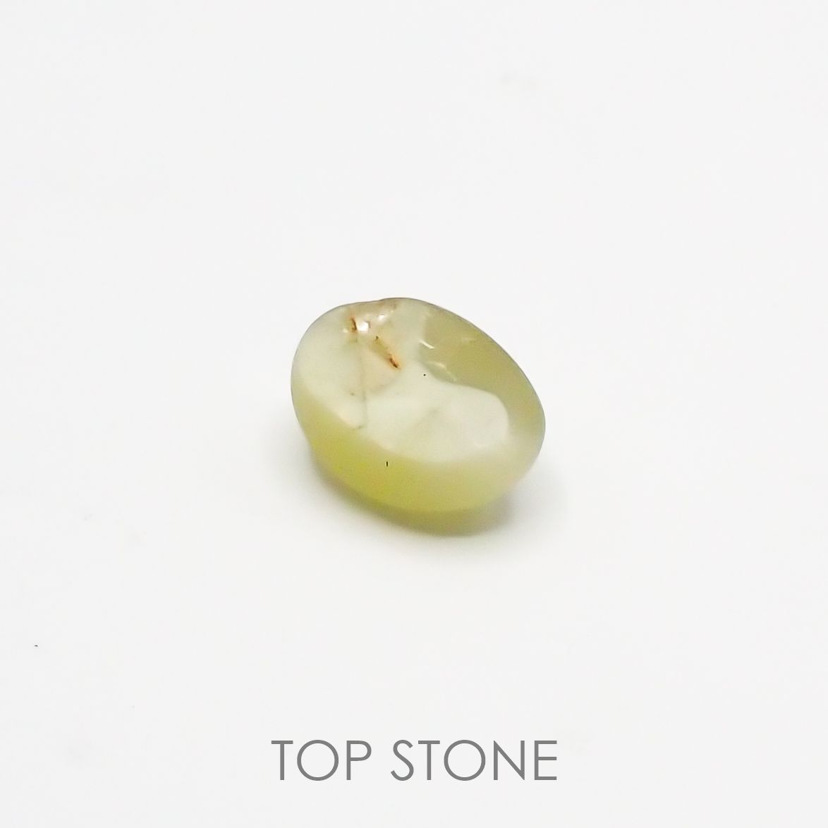 クリソベリルキャッツアイ(宝石名クリソベリル・キャッツアイ) スリランカ産 1.063ct ソ付(彩珠)[210711484]6.7×4.8mm前後
