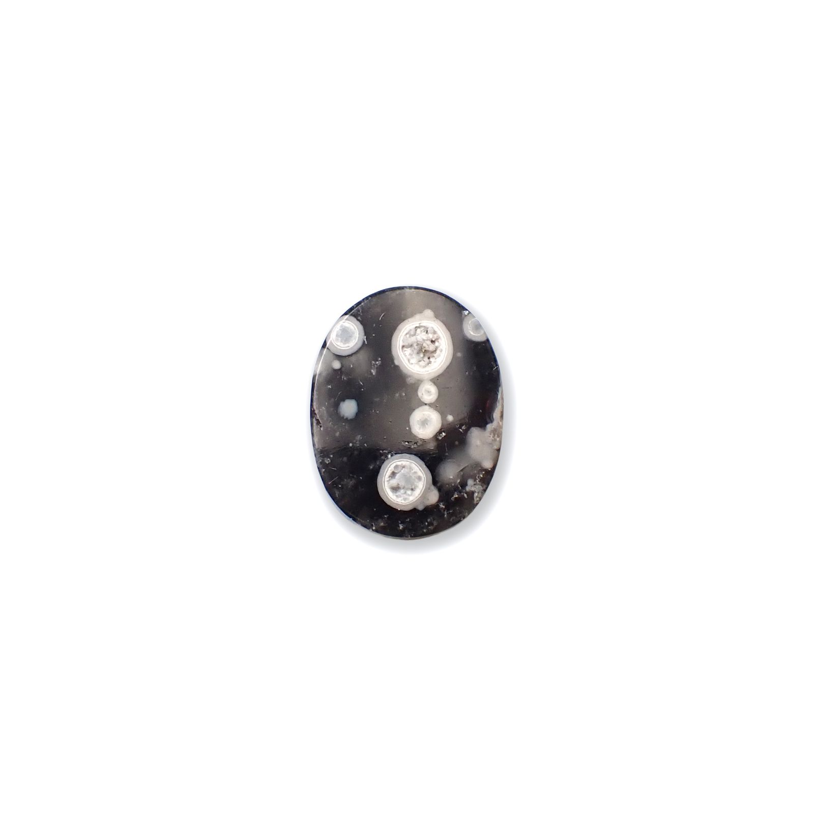 コスミックオブシディアン イタリア産 4.53ct [250730671]13.8x10.5mm前後