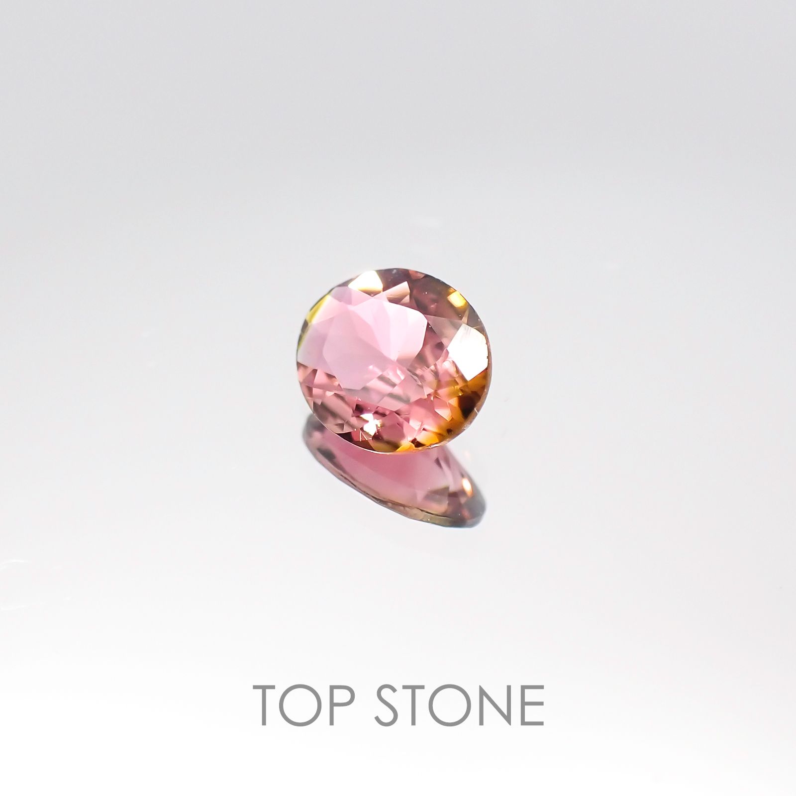 バイカラートルマリン ブラジル産 ルース 0.41ct[20106795]5.8×4.9mm前後