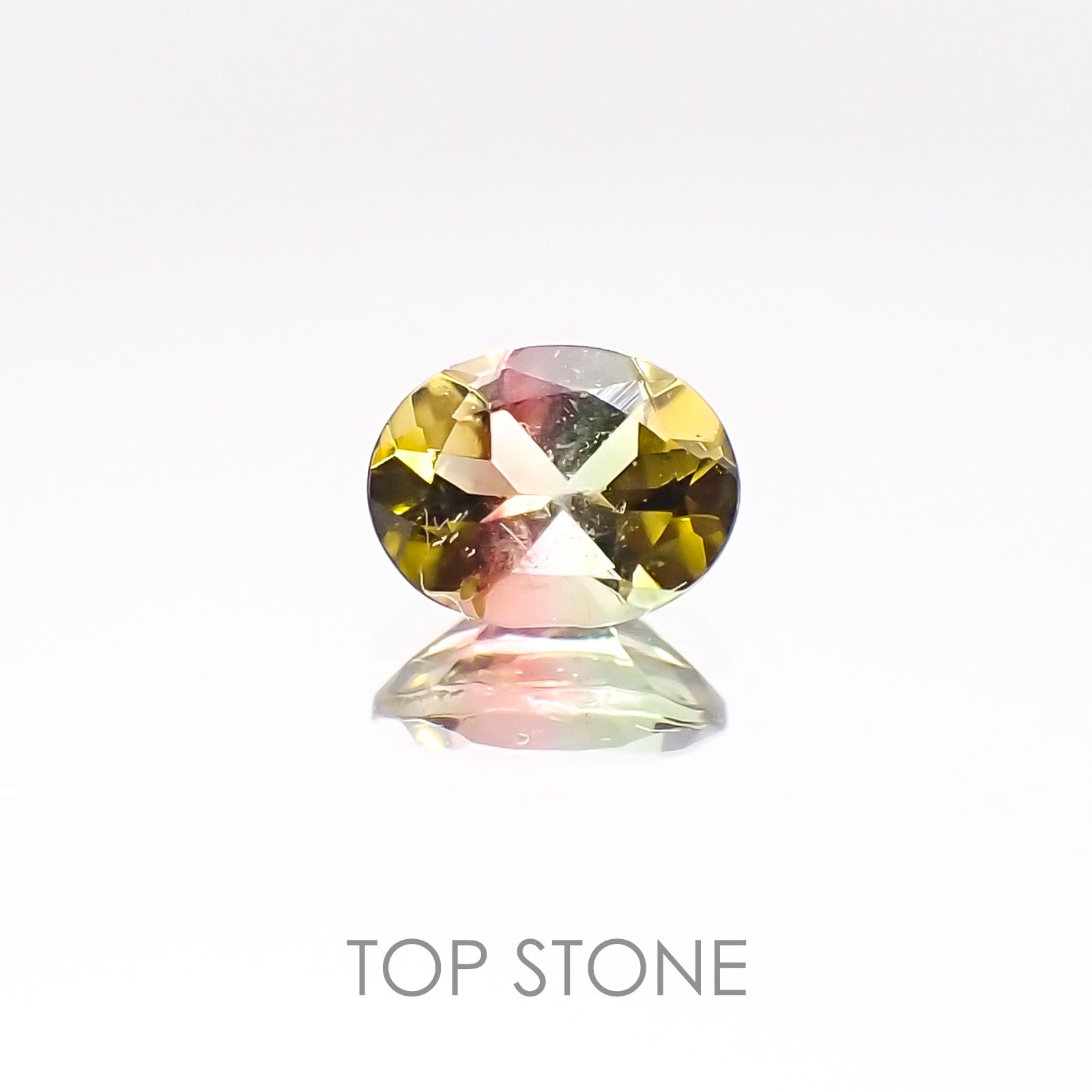 バイカラートルマリン ブラジル産 ルース 0.32ct[20106807]4.9×3.8mm前後