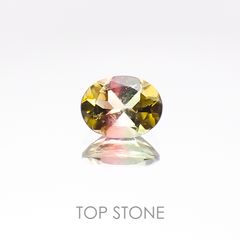 バイカラートルマリン ブラジル産 ルース 0.32ct[20106807]4.9×3.8mm前後