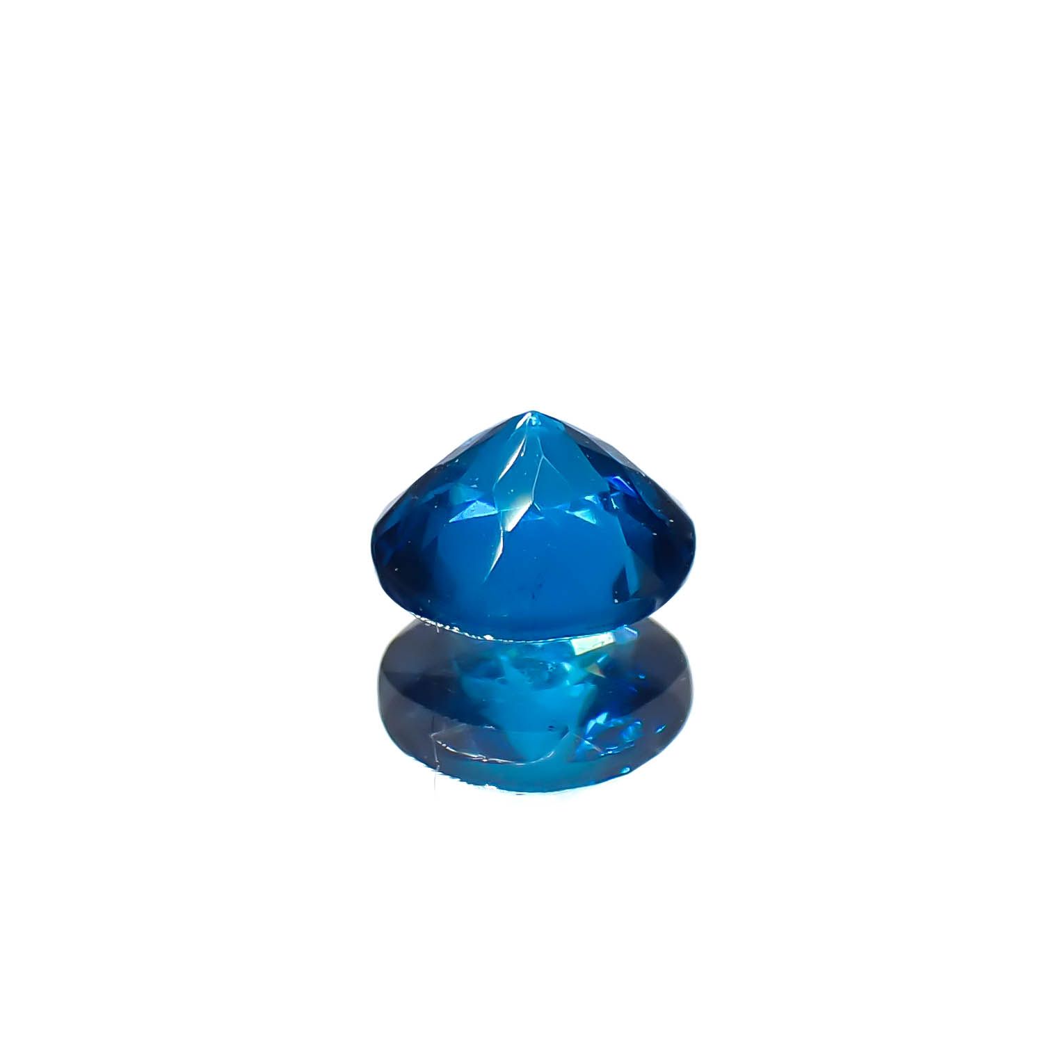 ディープブルーアパタイト マダガスカル産 0.34ct[240828636]4.4x4.4mm前後
