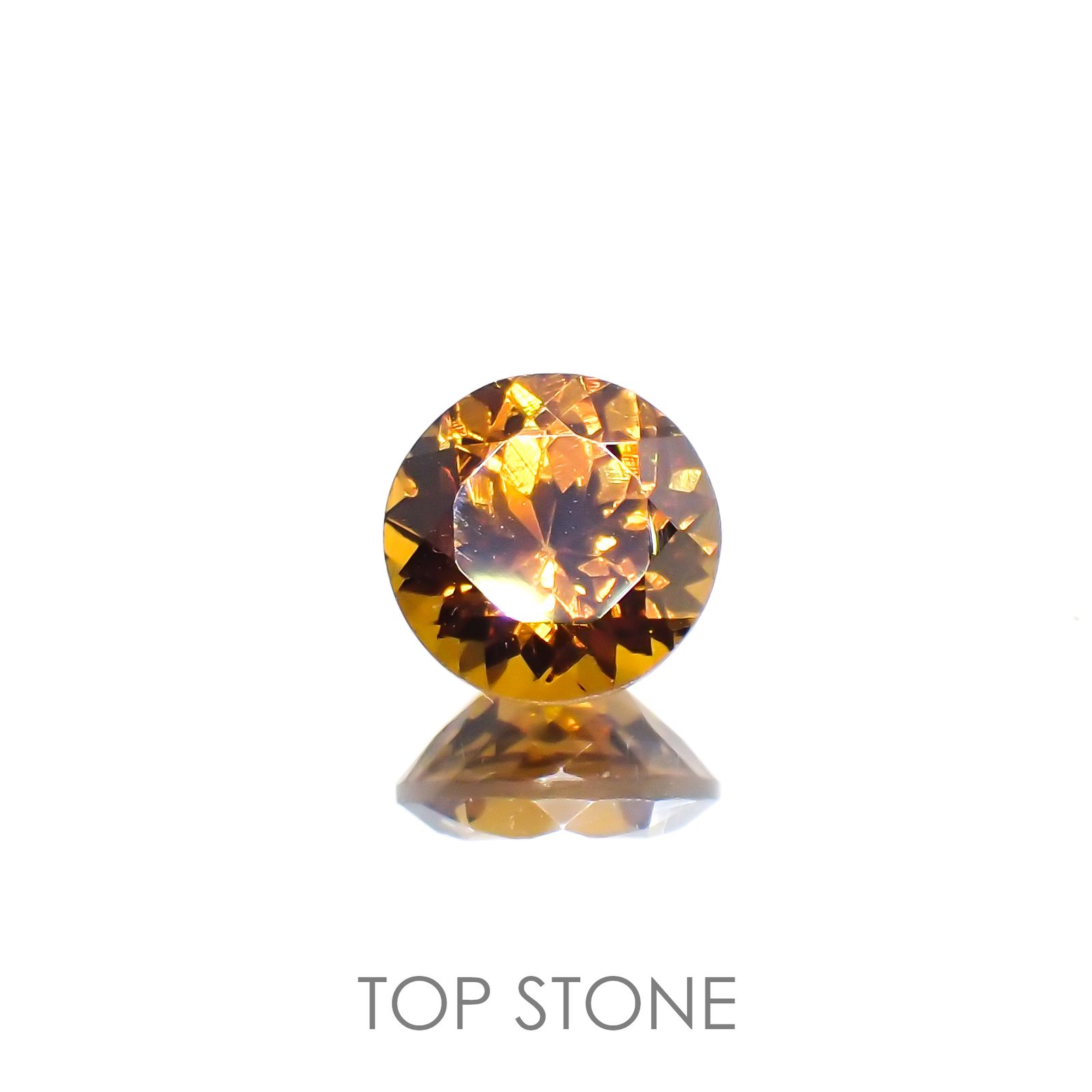 グロッシュラーアンドラダイトガーネット(宝石名グロッシュラー/アンドラダイト・ガーネット)ナミビア産 1.76ct 識別済[220114313]7.3x7.3mm前後