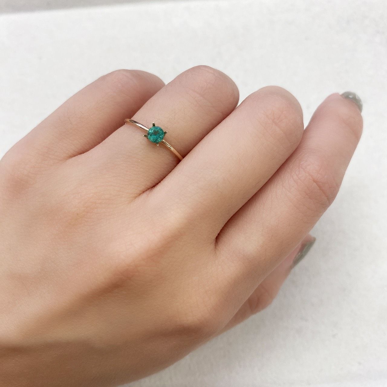 エメラルド(宝石名エメラルド) コロンビア産 0.20ct 識別済[210913161]3.7×3.7mm前後