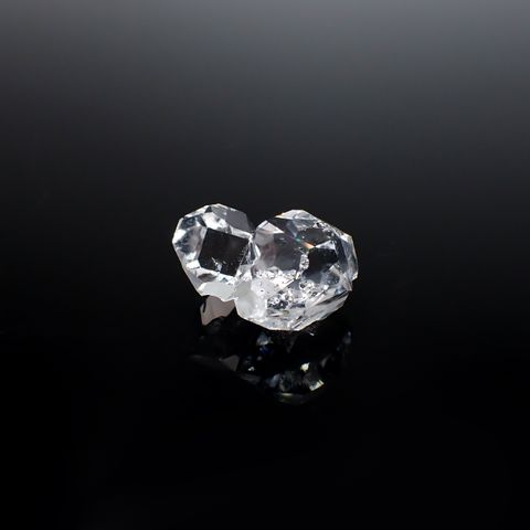 ハーキマーダイヤモンド 原石 アメリカ・ニューヨーク州産 20.37ct[231225122]18.8x16.1mm前後