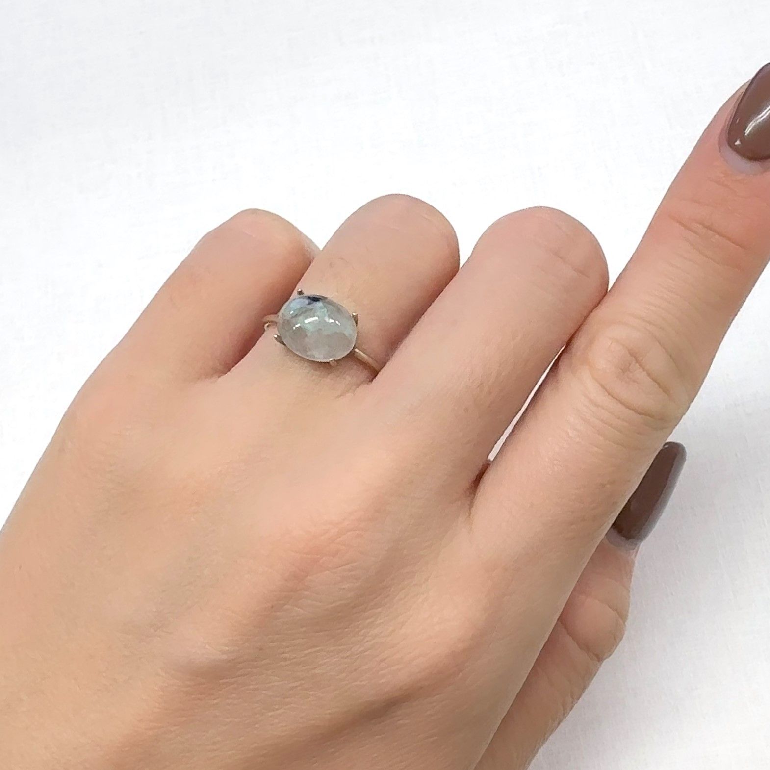 アホイトインクォーツ 南アフリカ・メッシーナ鉱山産 2.85ct [241029323]10.6x8.3mm前後