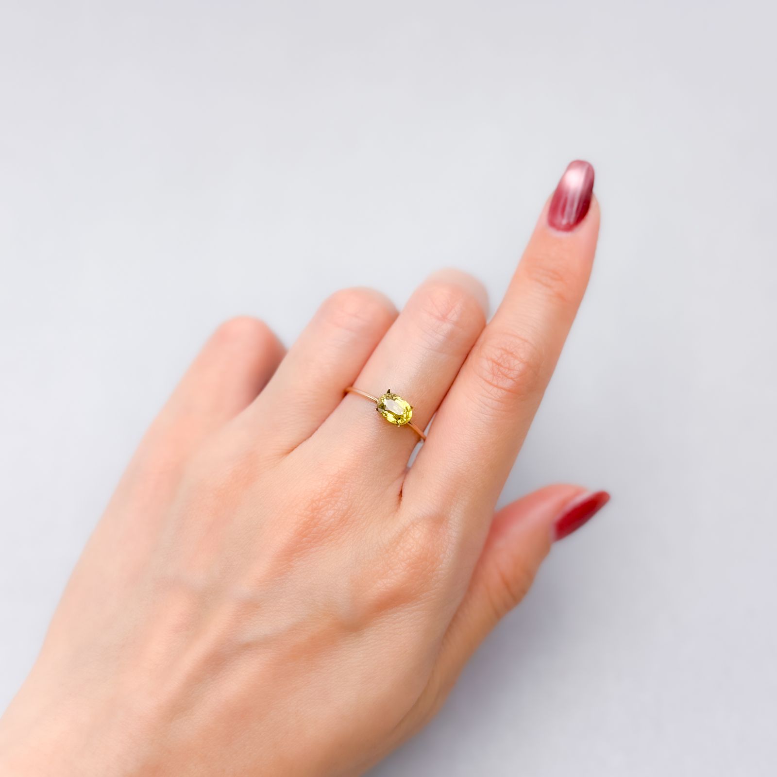 マリガーネット(宝石名グロッシュラー アンドラダイト・ガーネット)マリ共和国産 1.19ct 識別済[220115240]7.1x5.2mm前後