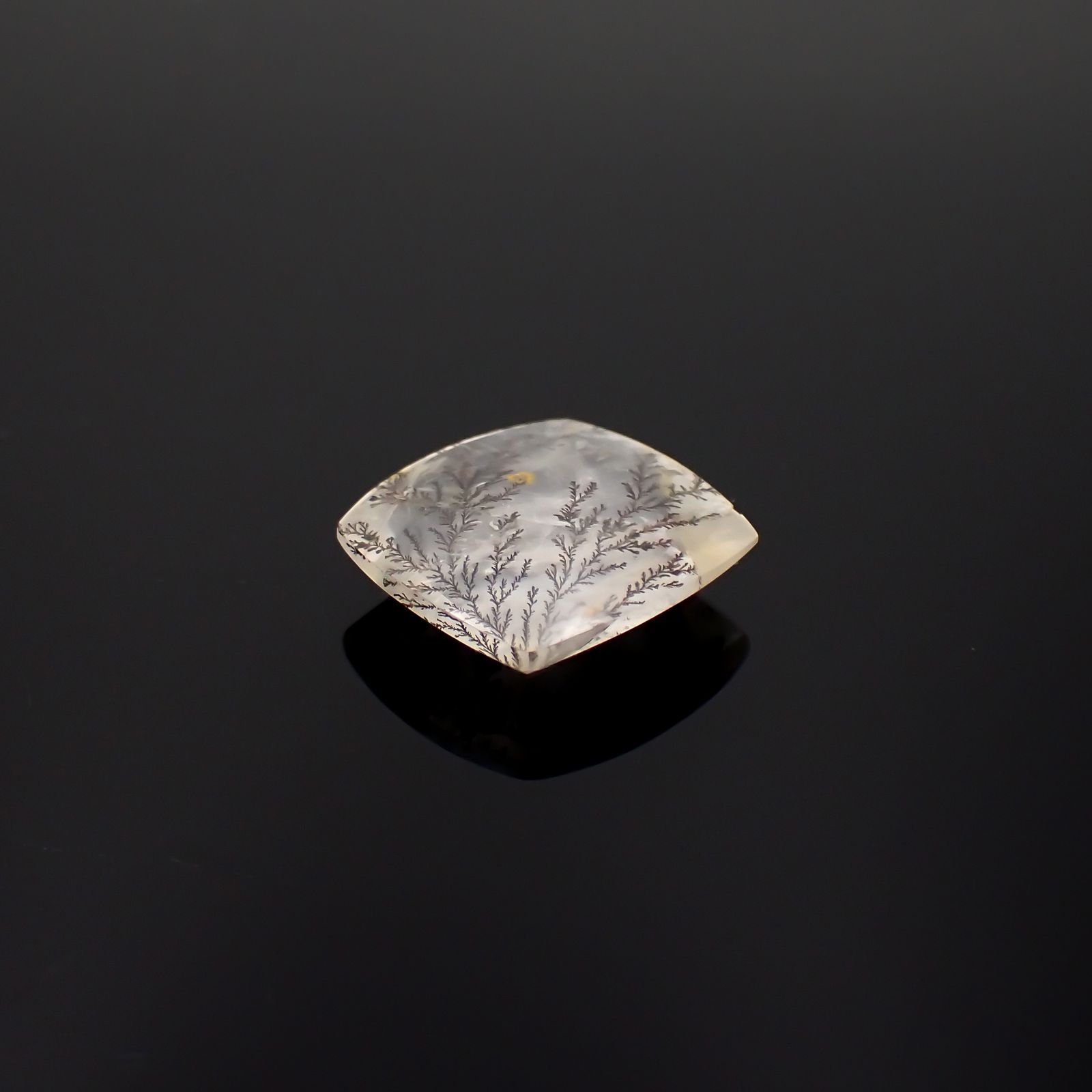 デンドリチッククォーツ ブラジル産 8.99ct[230321077]15.3x14.6mm前後