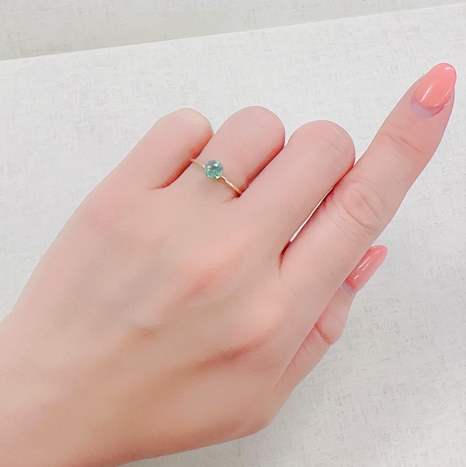 グリーンカイヤナイト タンザニア産 0.62ct[230220577]5.1x5mm前後